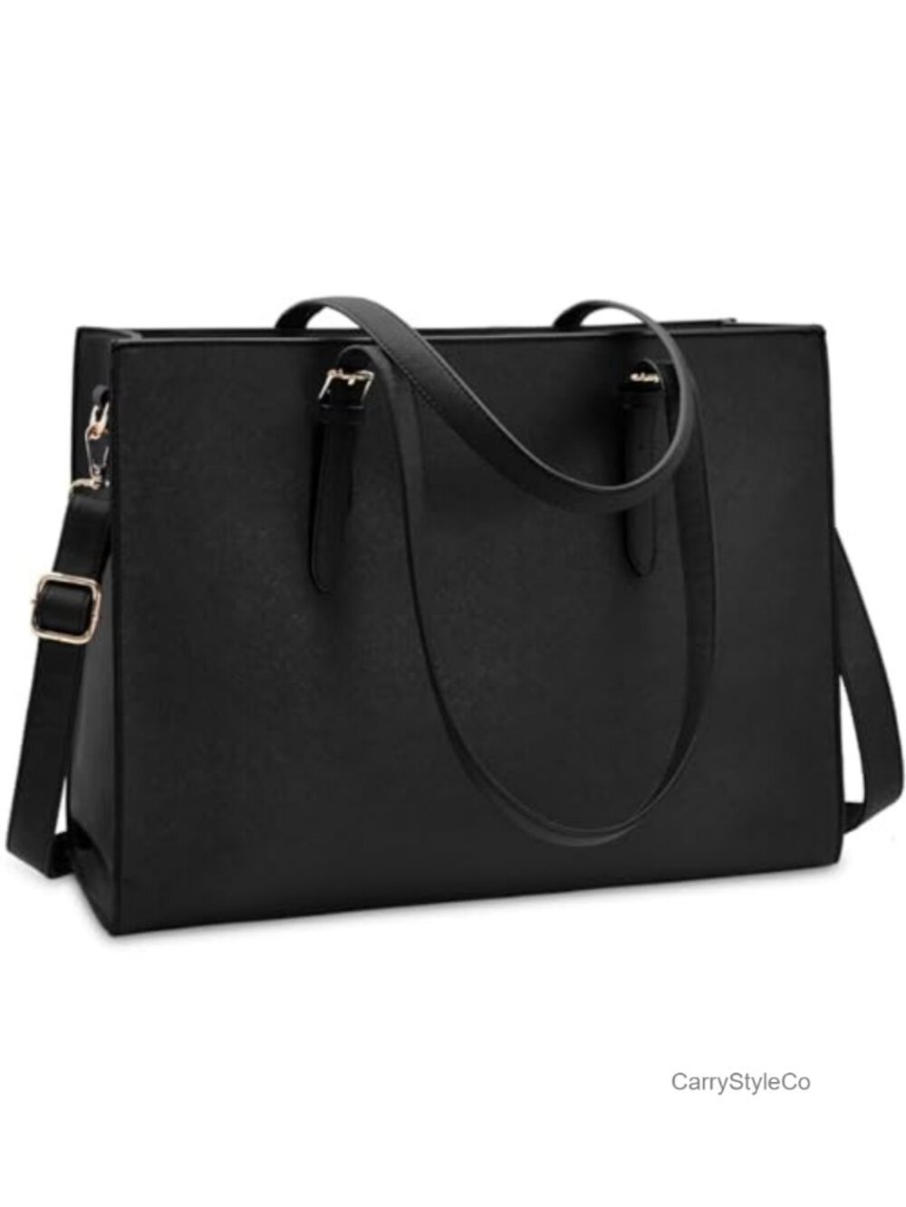 NUBILY Faux Leather Laptop Tote Bag for Women 15.6 inch Briefcase